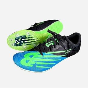 New Balance MD500F8 Blue Neon Green Men’s Running Track Shoes Sz 9